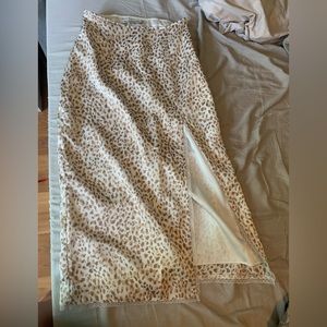 Abercrombie and Fitch Satin midi Skirt